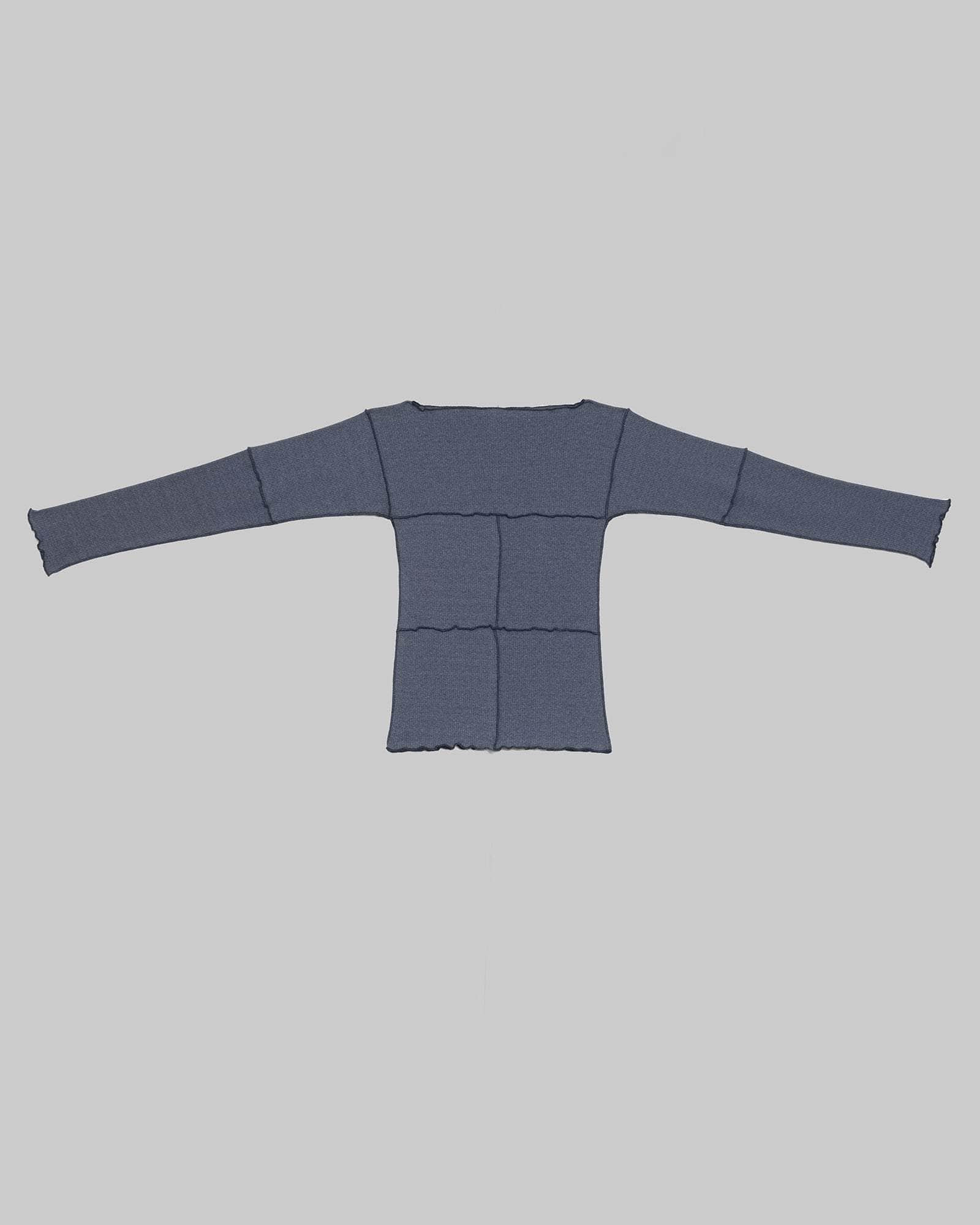 Cinder Long Sleeve Tee - Recycled Cotton Rib - 8