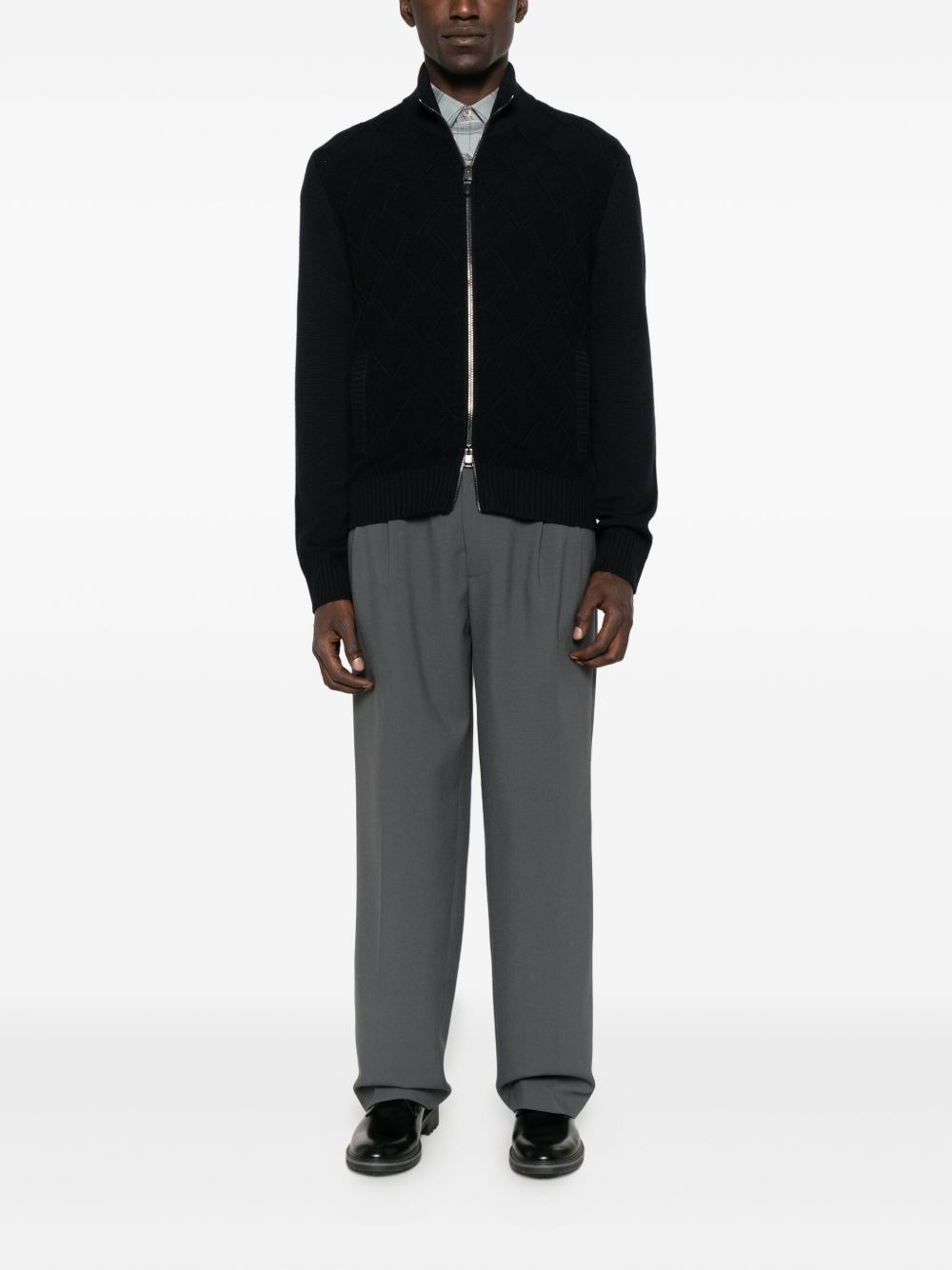 zip-up cardigan - 2