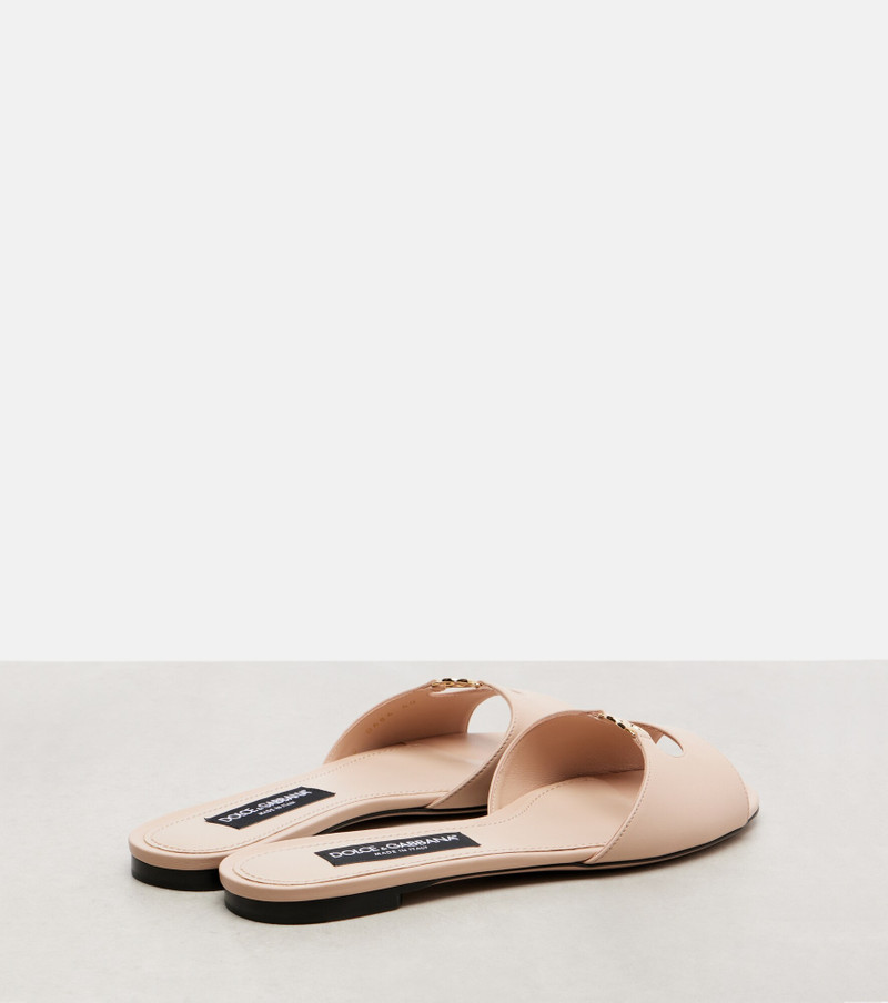 Dolce & Gabbana DG leather slides outlook