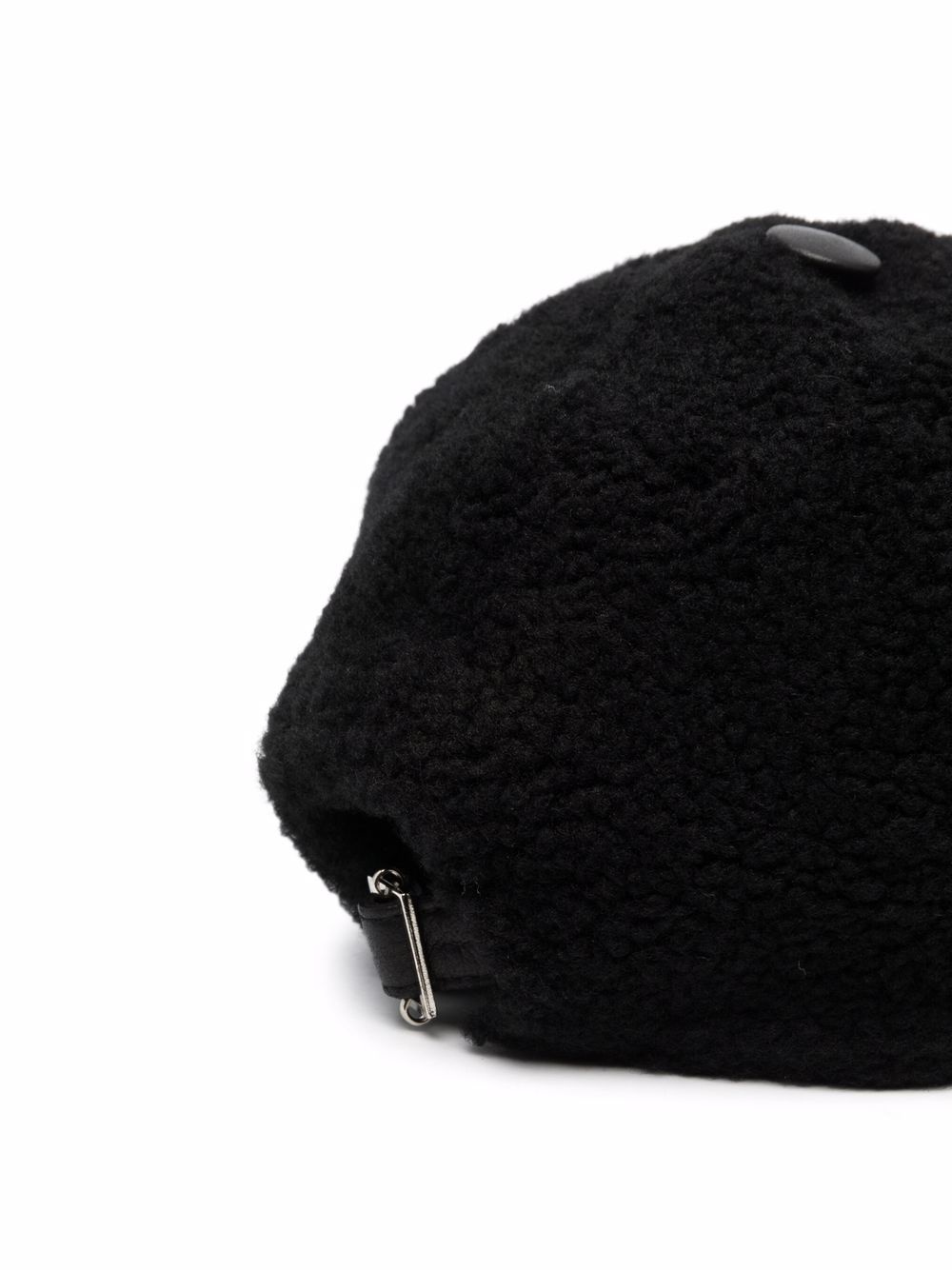 shearling baseball cap - 2