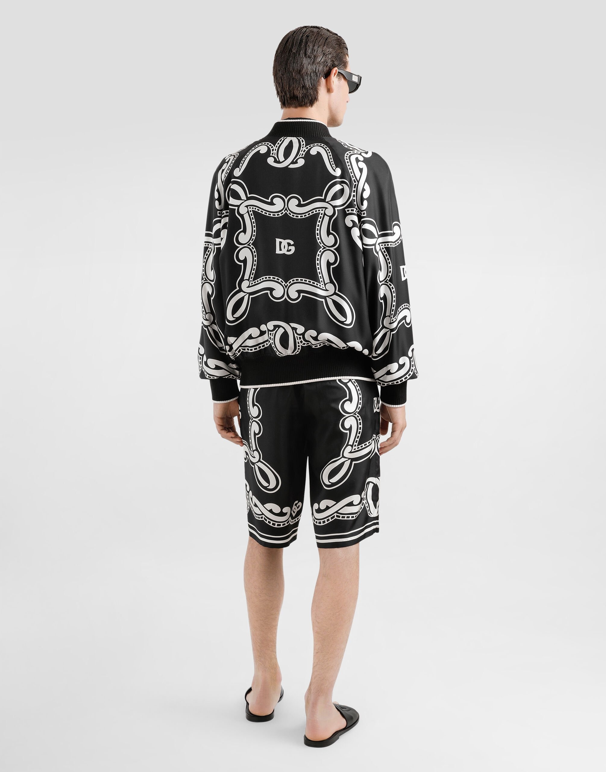 Bandanna-print silk shorts - 3
