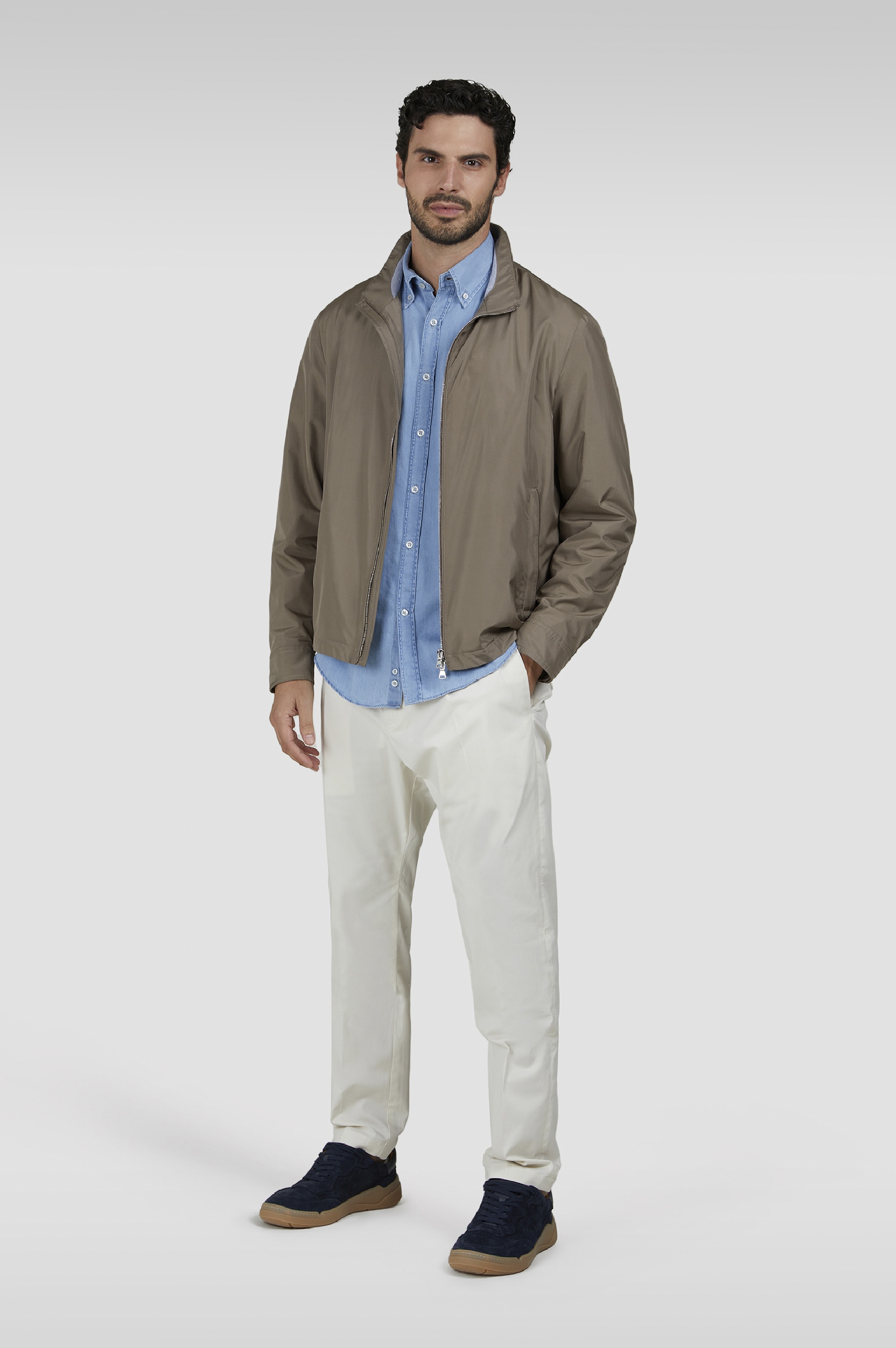 GIZA COTTON X-SOFT LIGHT DENIM SHIRT - 2