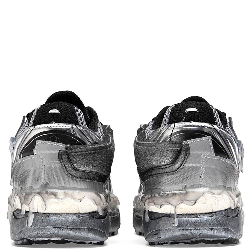 MAISON MARGIELA FUSION SNEAKER LOW TOP - SILVER/BLACK - 4