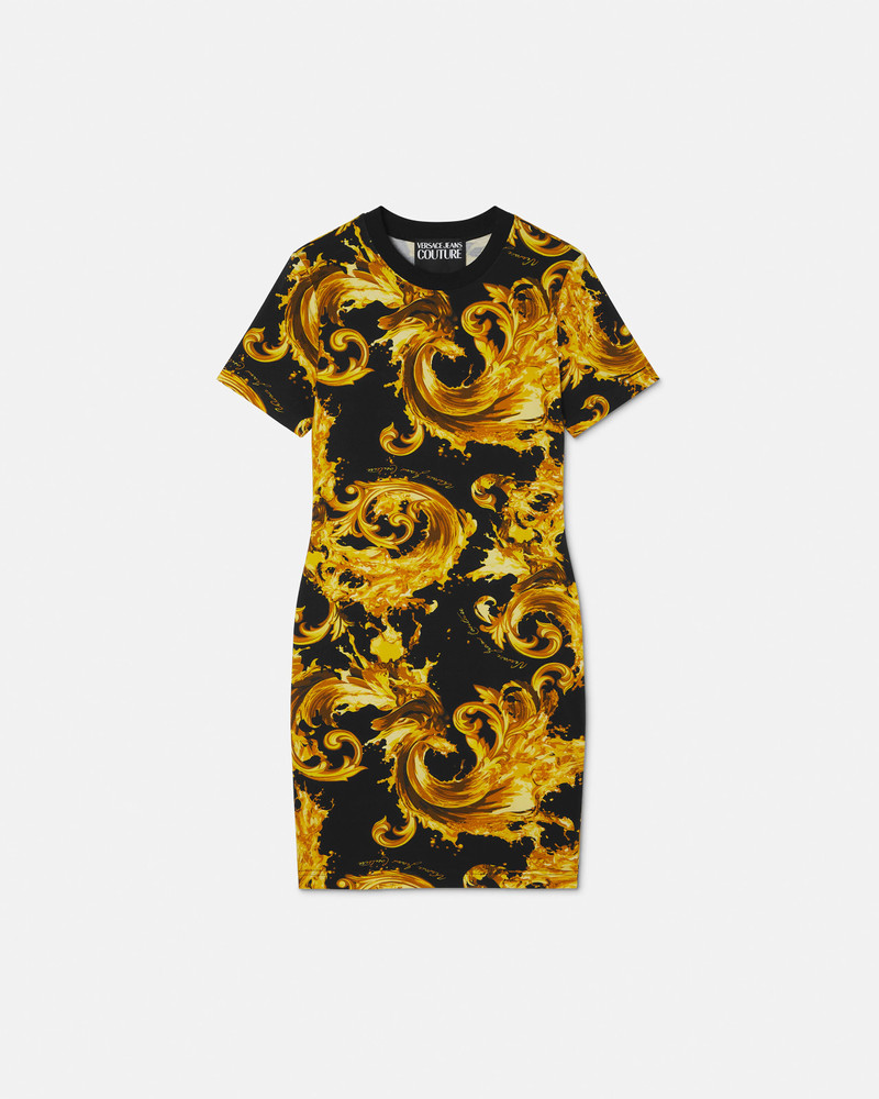 Printed Cotton-Jersey Midi Dress 1
