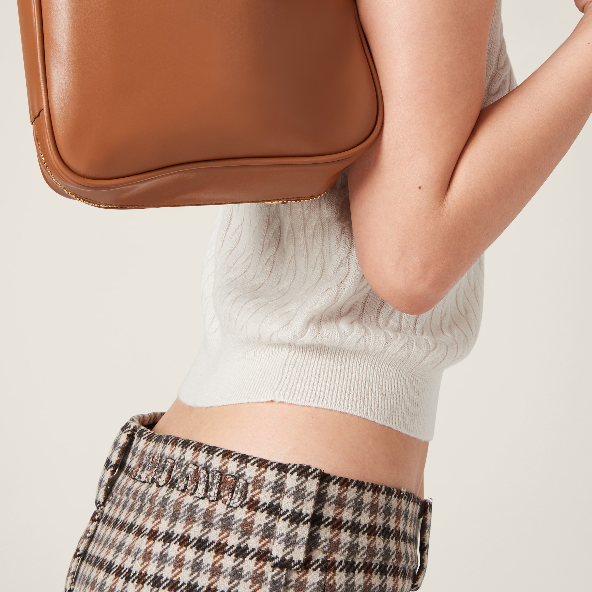 Houndstooth check shorts - 5