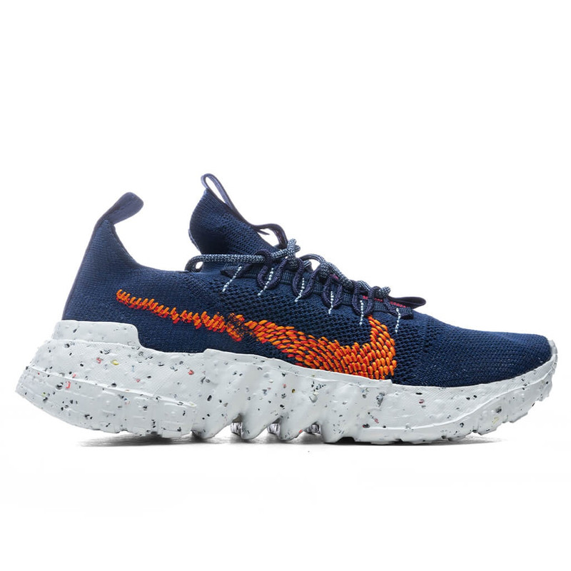 NIKE SPACE HIPPIE 01 - MIDNIGHT NAVY/MAGMA ORANGE - 1