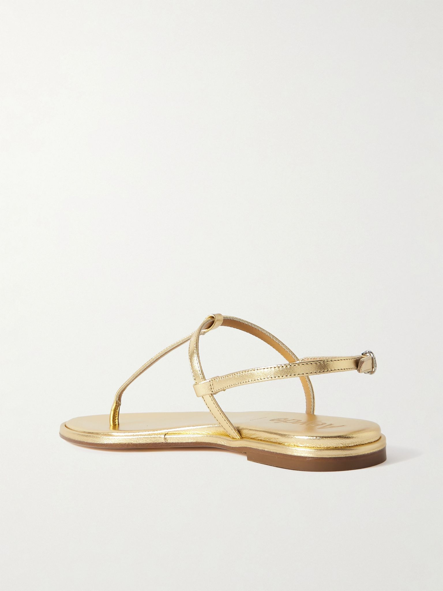 Nala metallic leather sandals Gold - 3