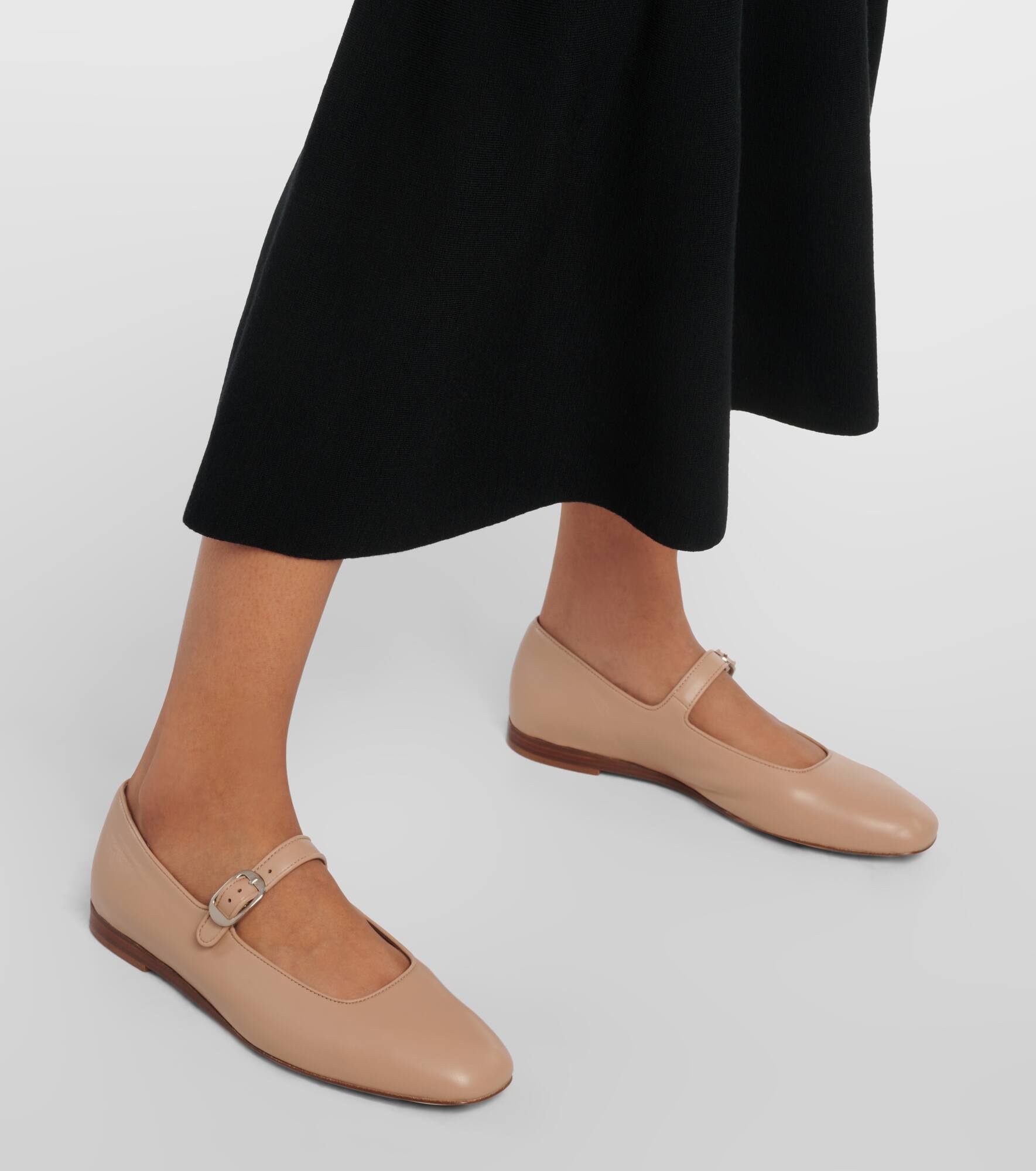 Leather ballet flats - 4