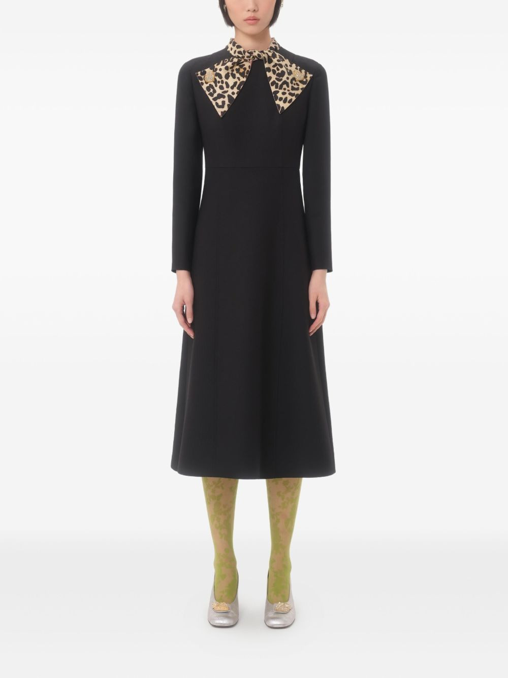 crepe midi dress - 2
