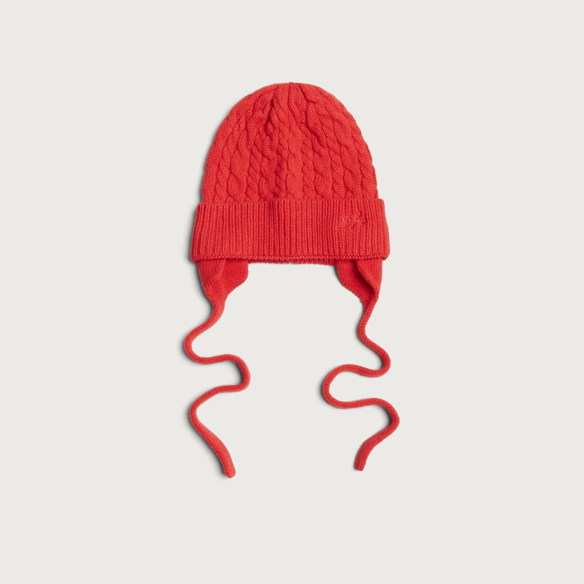 Damson Madder Turn Up Tie Beanie - 1