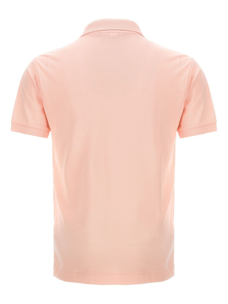 LACOSTE logo-patch side-splits polo shirt outlook