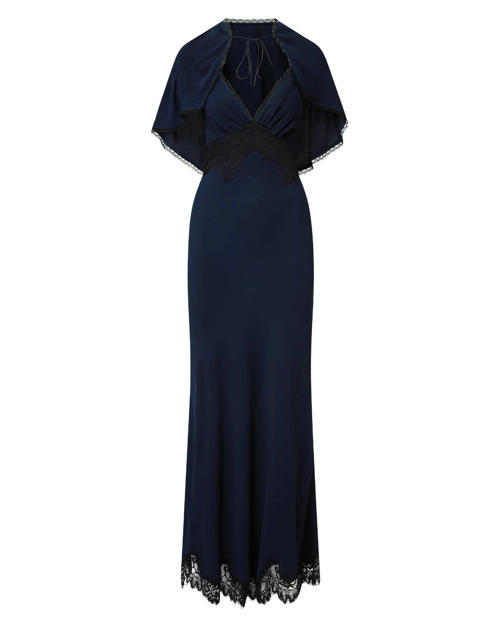 MURIEL LACE-TRIM MAXI DRESS - 1