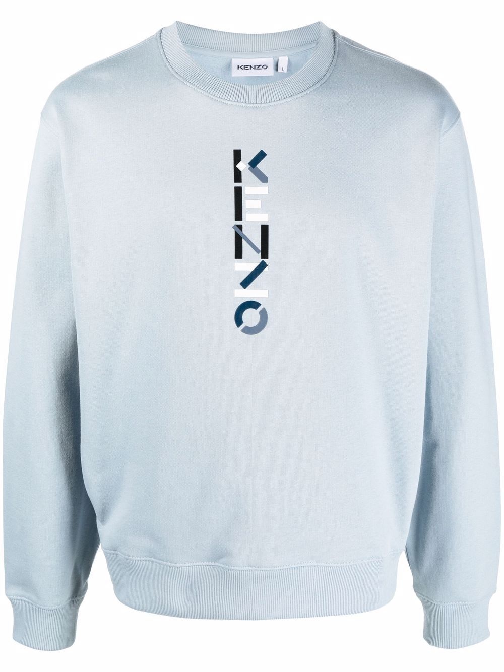 logo-print cotton sweatshirt - 1