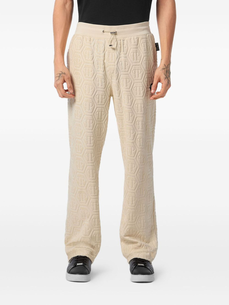 PHILIPP PLEIN jacquard straight-leg trousers outlook
