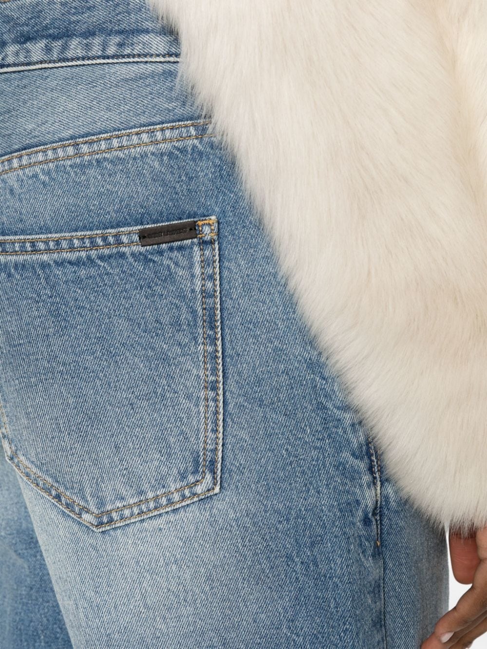 high-waist wide-leg jeans - 5