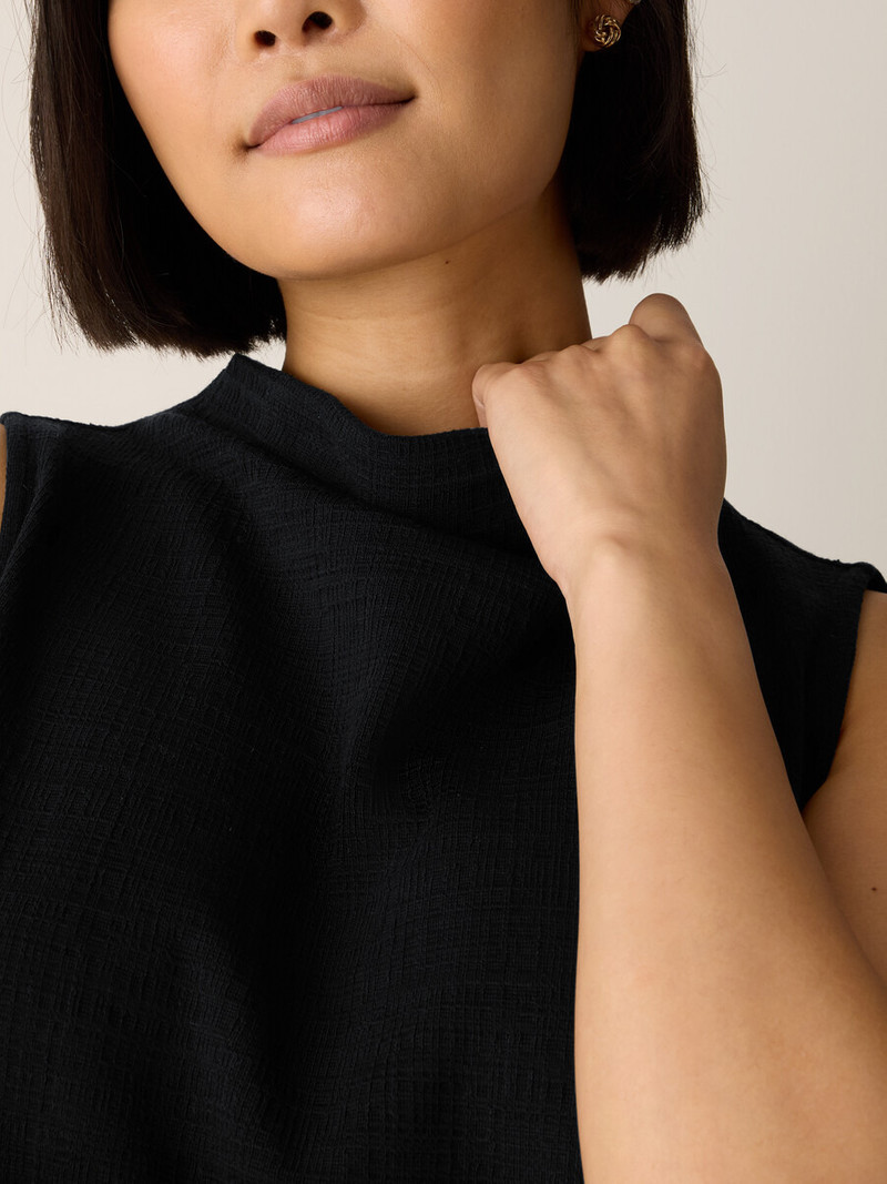 Cross Hatch Stretch Jersey Funnel Neck Tank 5