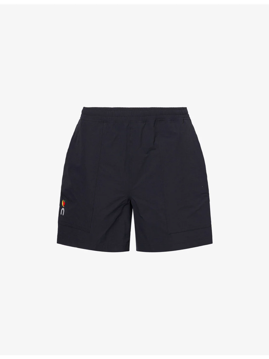 Logo-Print Slip-Pocket Stretch-Woven Shorts - 1