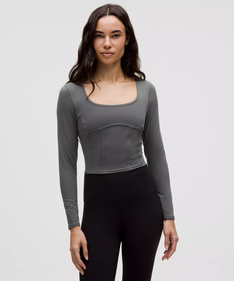 Waist-Seamed Nulu Long-Sleeve Shirt 1