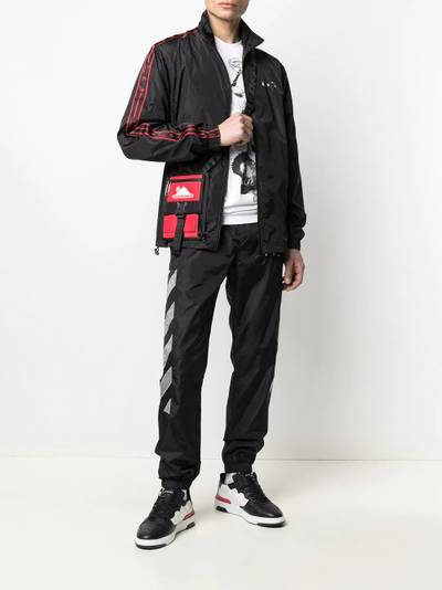 Off-White logo-print zip-up track jacket outlook