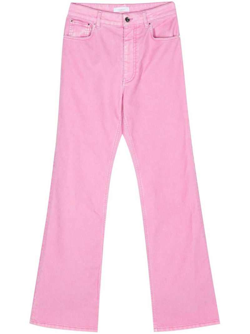 mid-rise straight-leg trousers 1