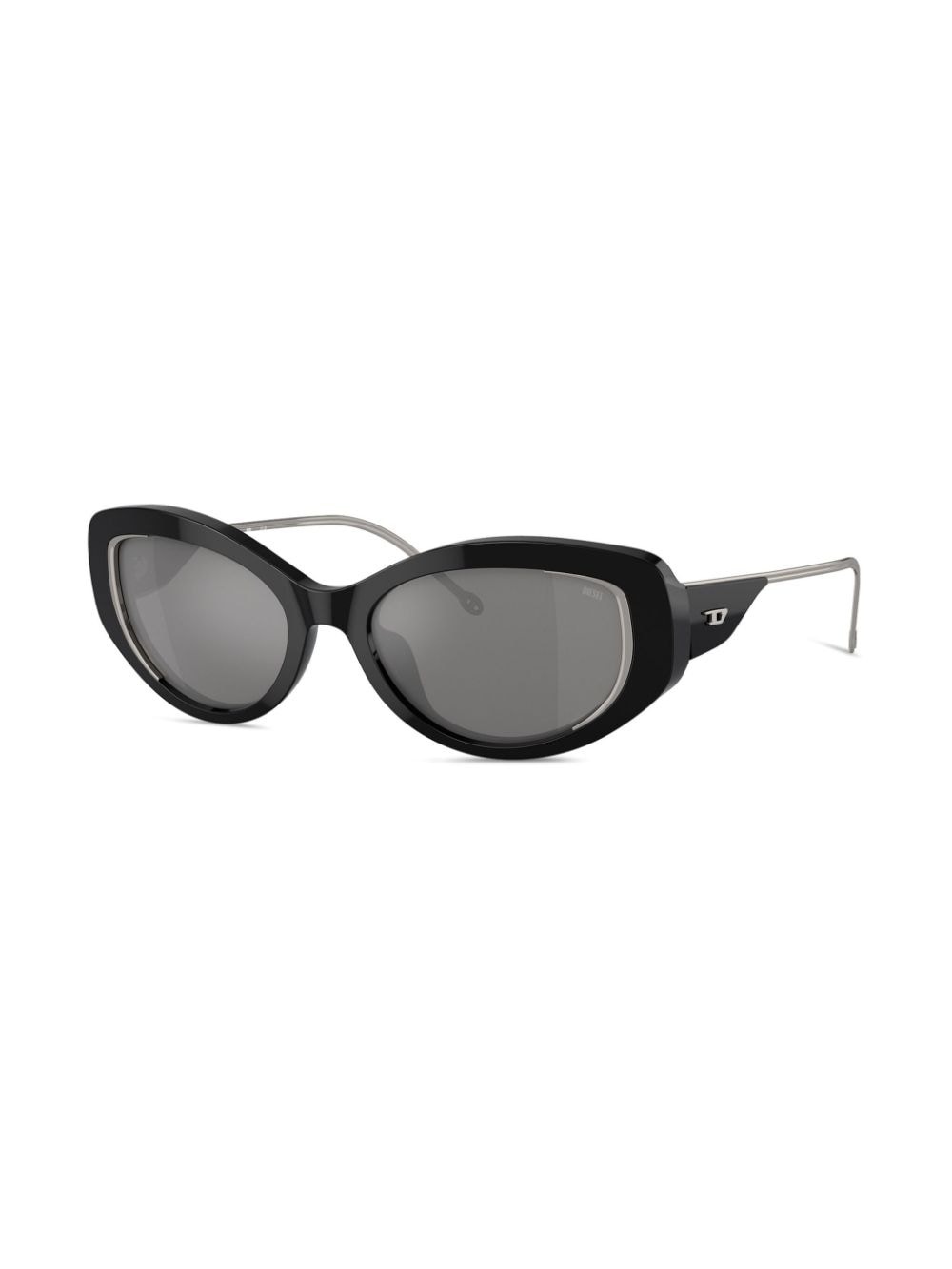 logo-plaque cat-eye sunglasses - 4