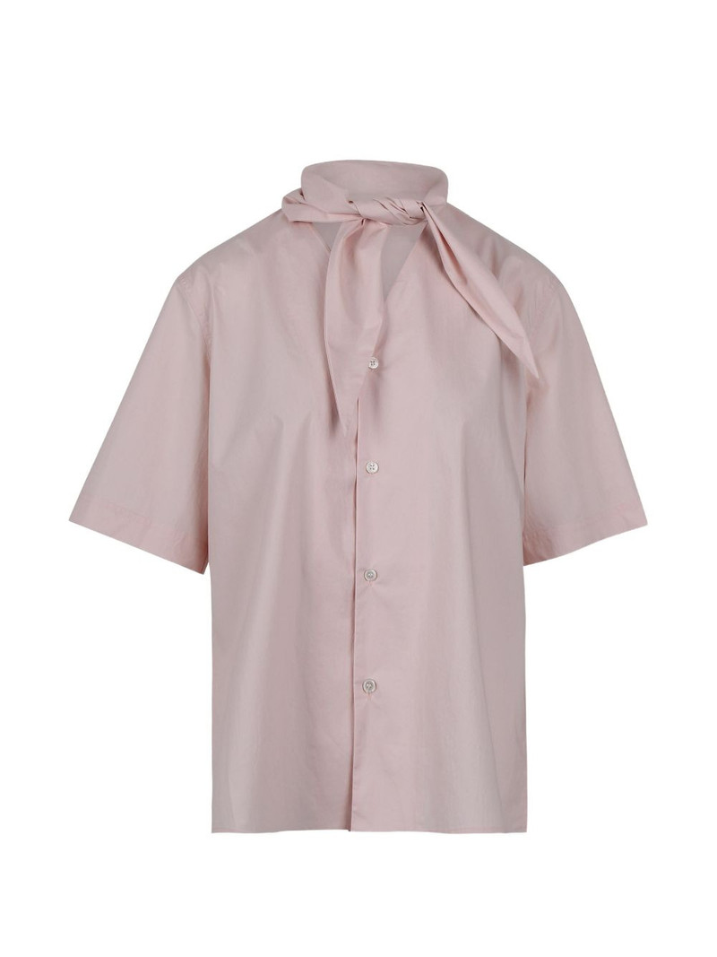 scarf-embellished shirt 1