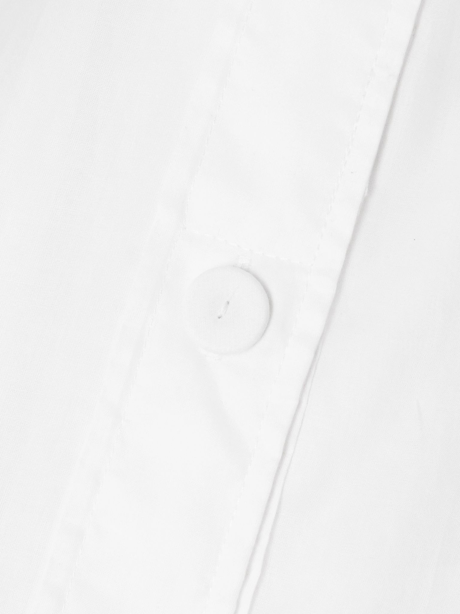 Paneled cotton-voile wide-leg pants White - 5
