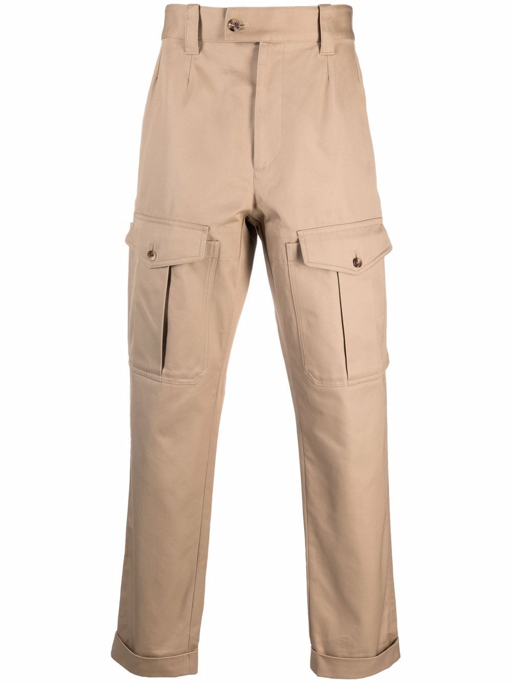 cargo pockets straight trousers - 1