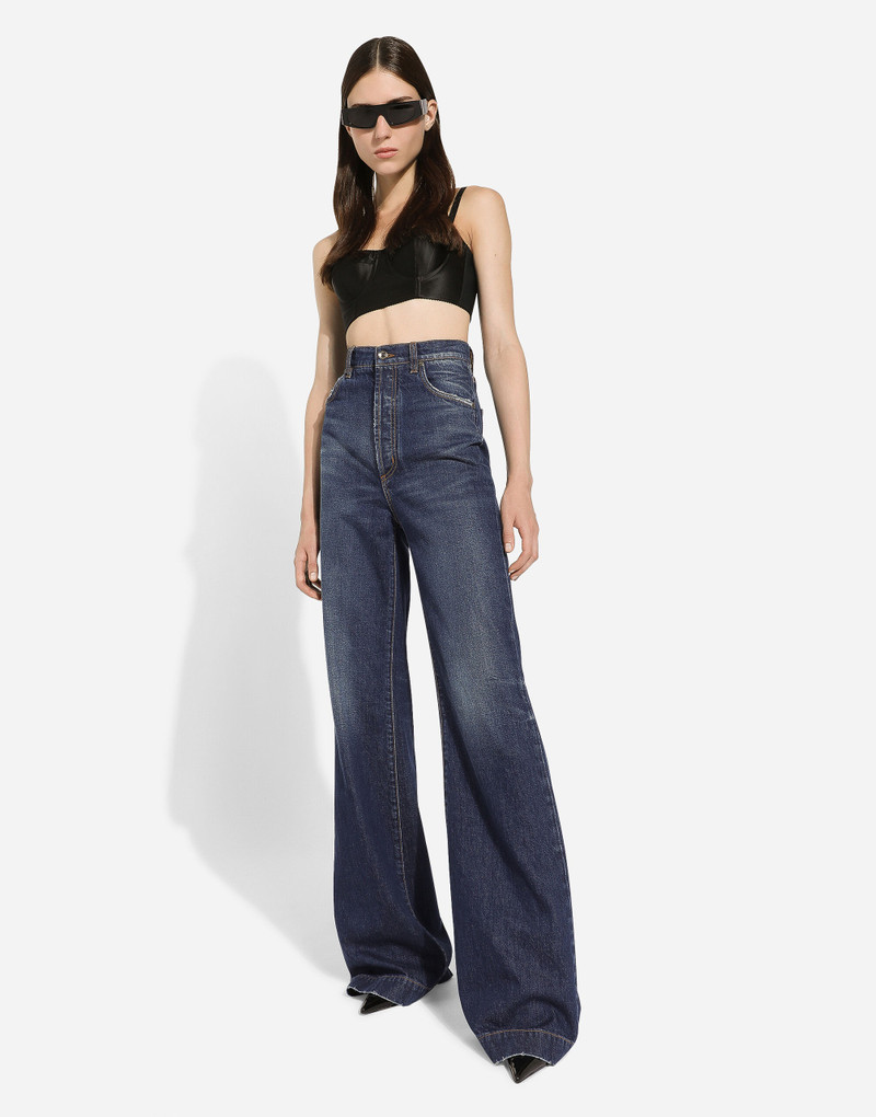 Flared denim jeans 5