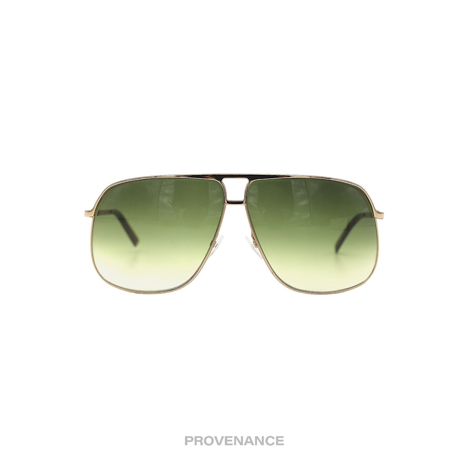 Gucci Extended Aviator Sunglasses - Brushed Gold - 1