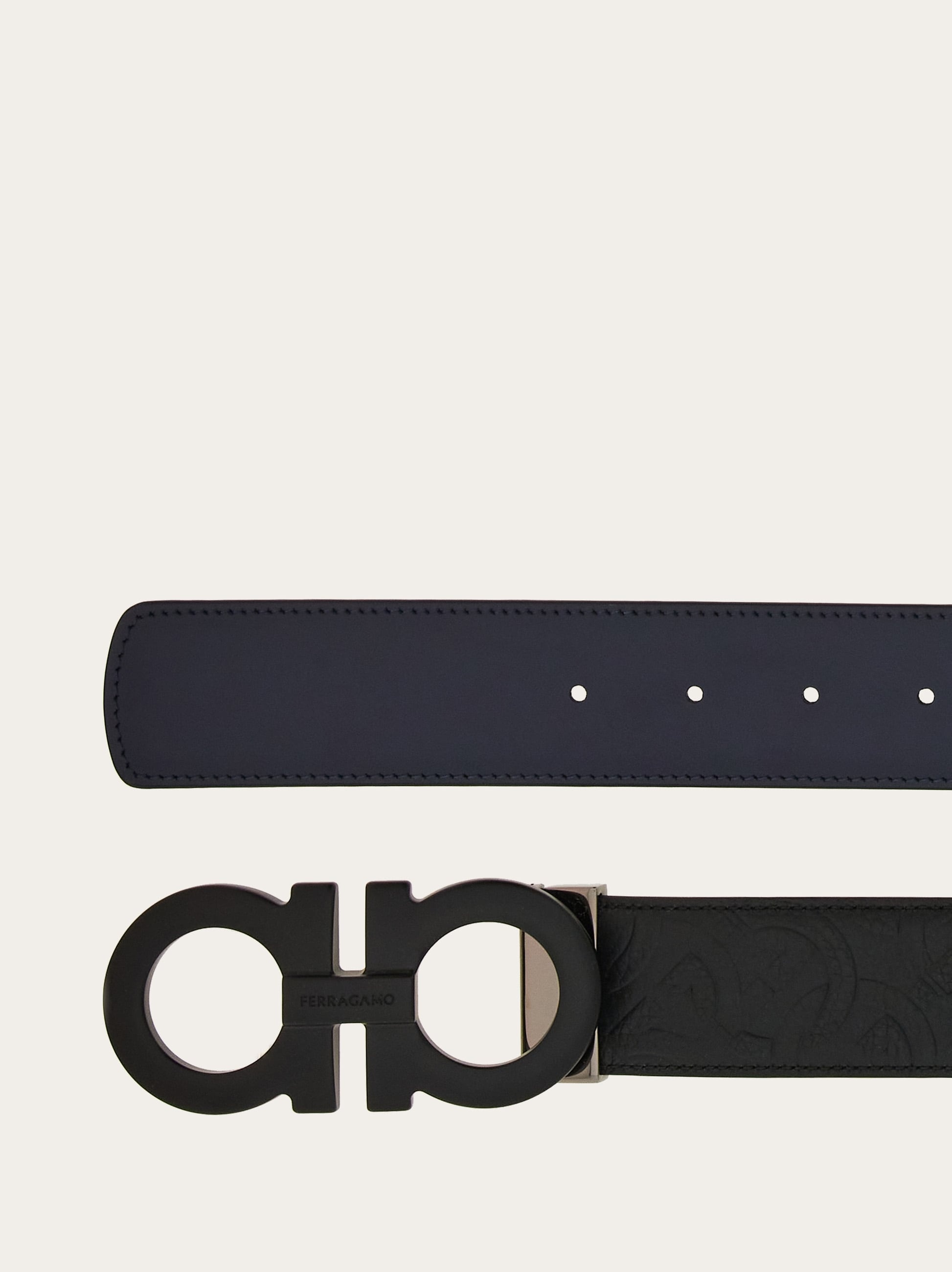 Reversible and adjustable Gancini belt - 2