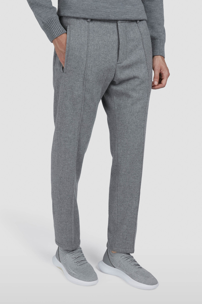 WOOL CASHMERE CHINO TROUSERS WITH COULISSE 6