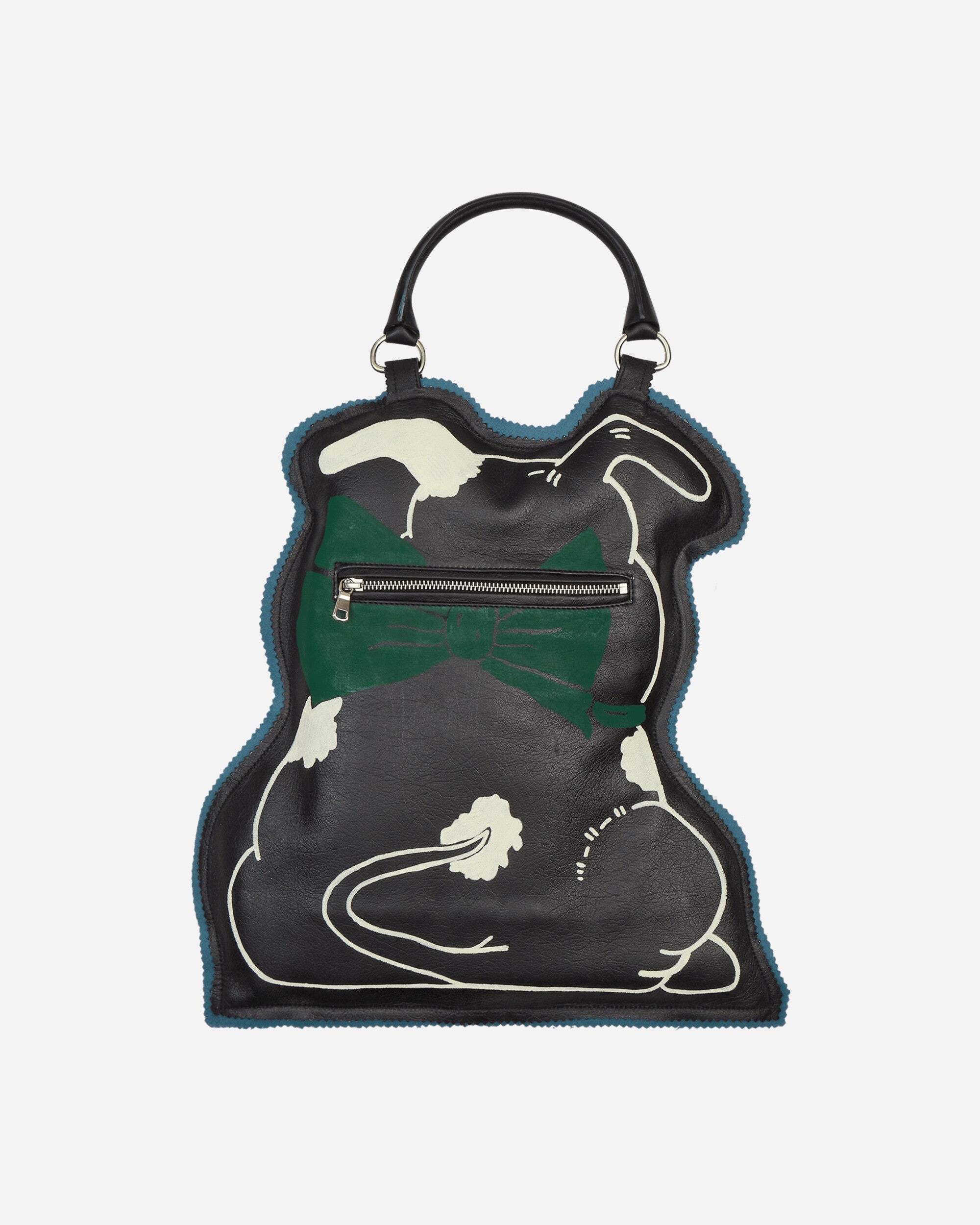 Hand Drawn Puppy Bag Black - 2