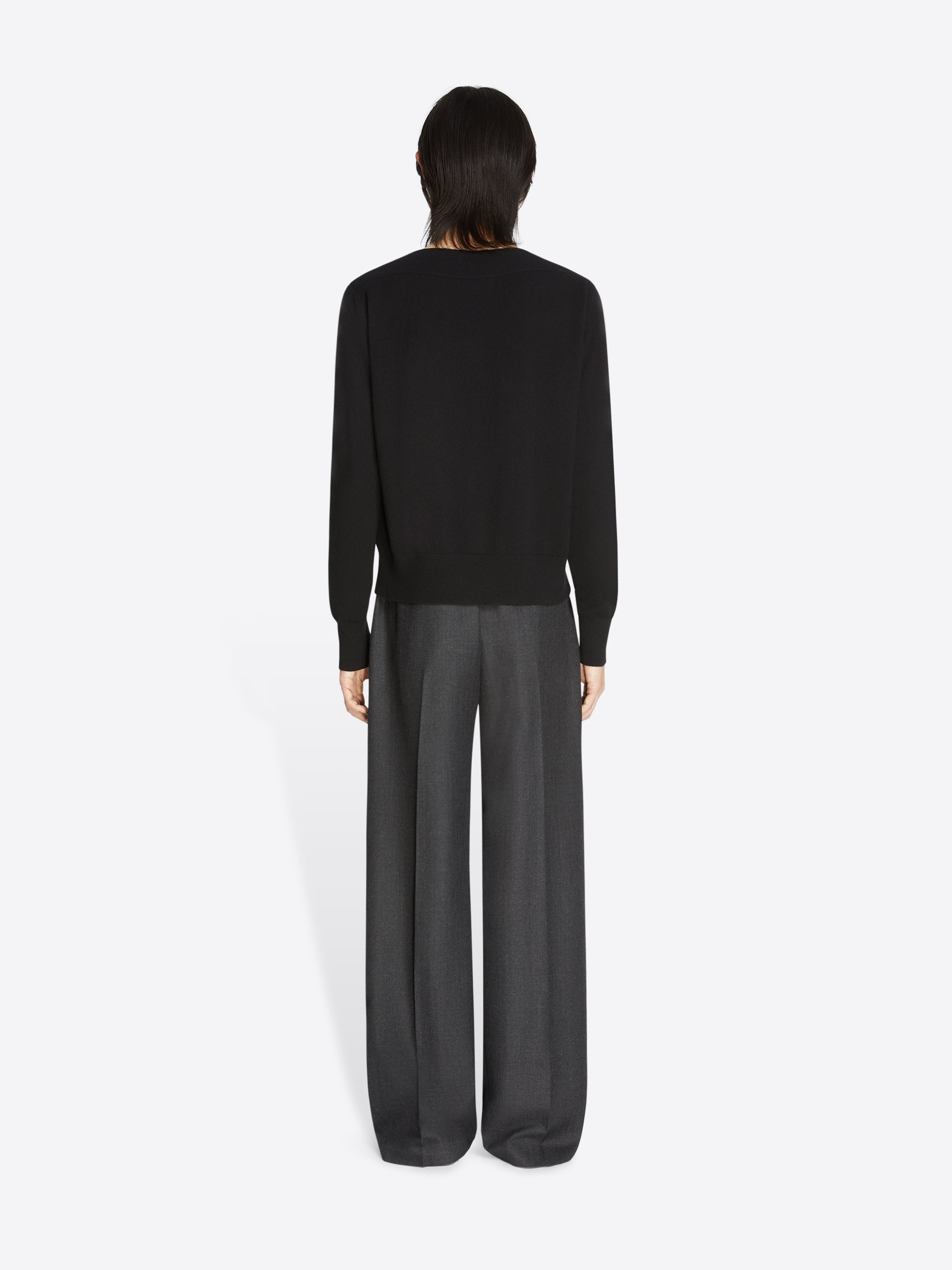 STRAIGHT WOOL PANTS - 4