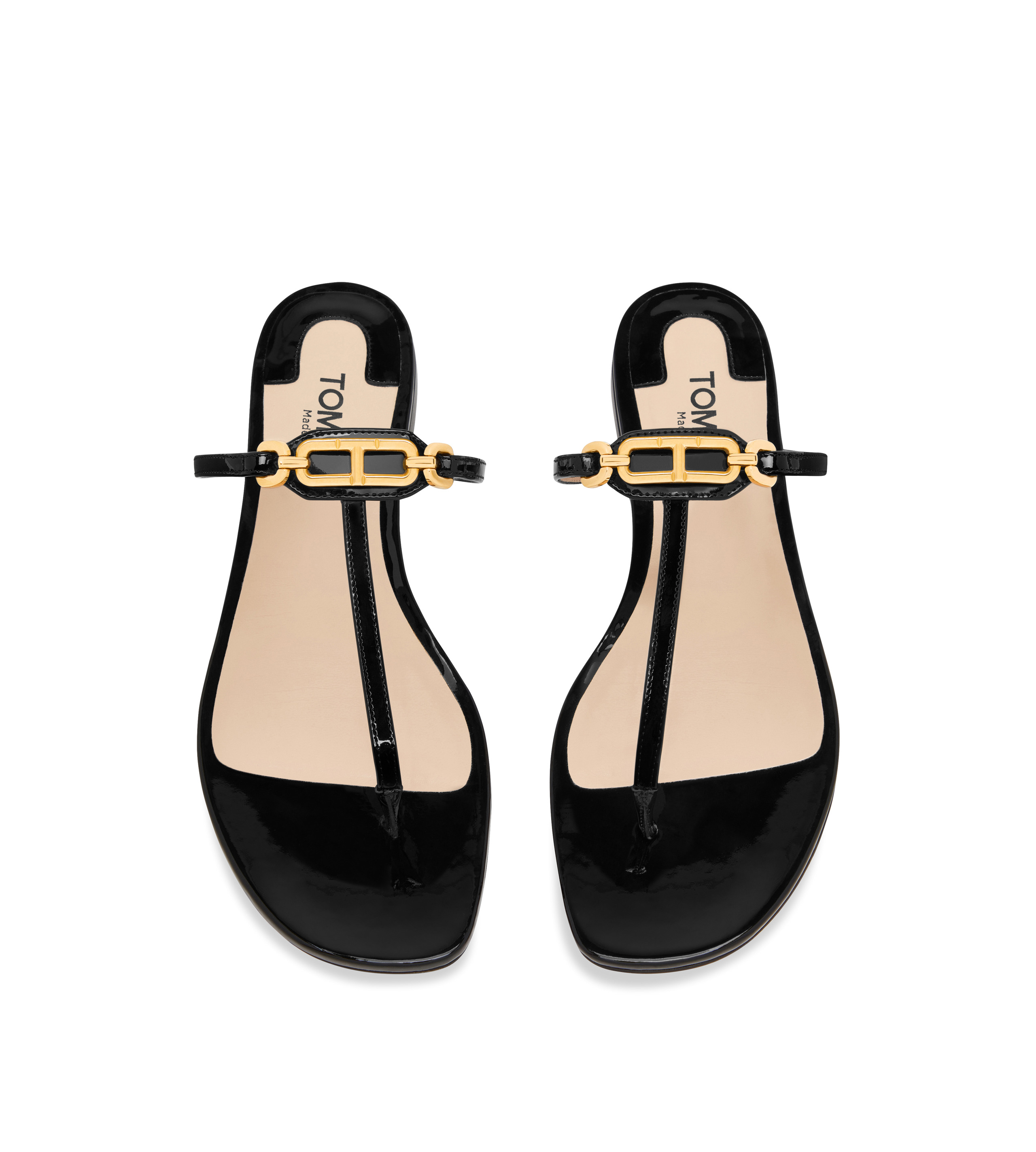 PATENT LEATHER WHITNEY THONG SANDAL - 4