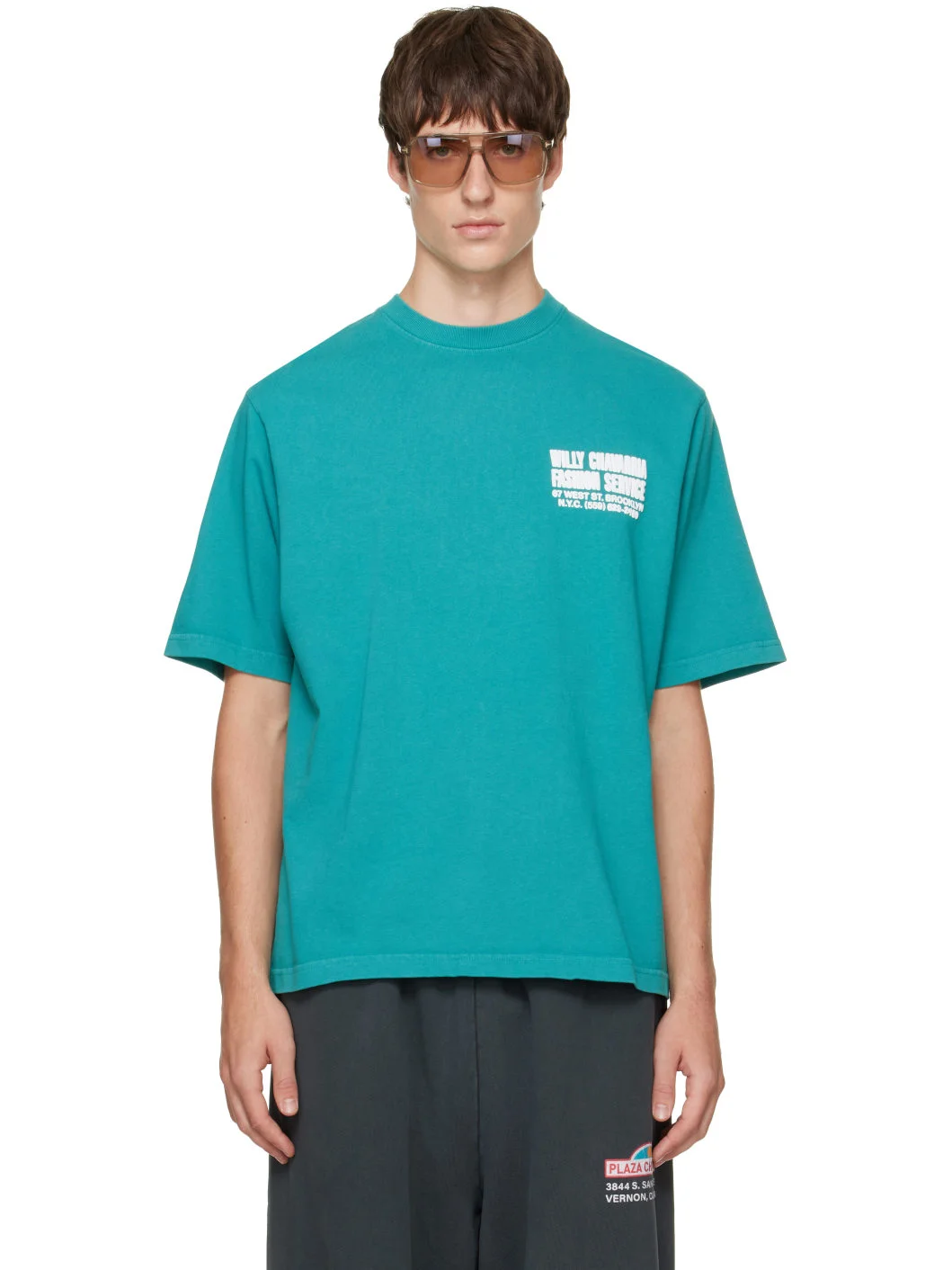 Green 'Fashion Services' Standard T-shirt - 1
