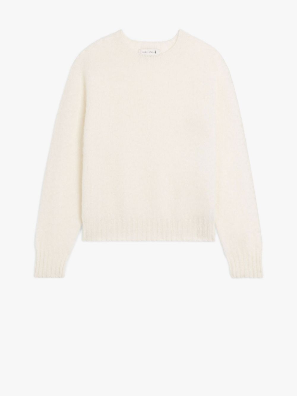 KENNEDI WINTER WHITE WOOL CREWNECK SWEATER - 1
