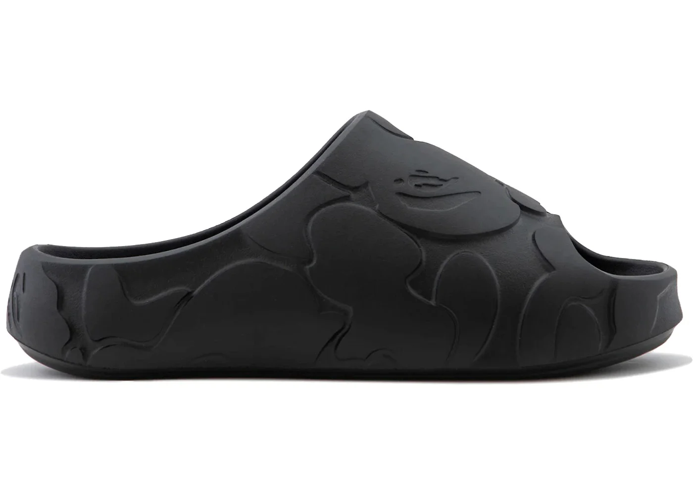 A Bathing Ape Slide #1 Black Solid Camo - 1