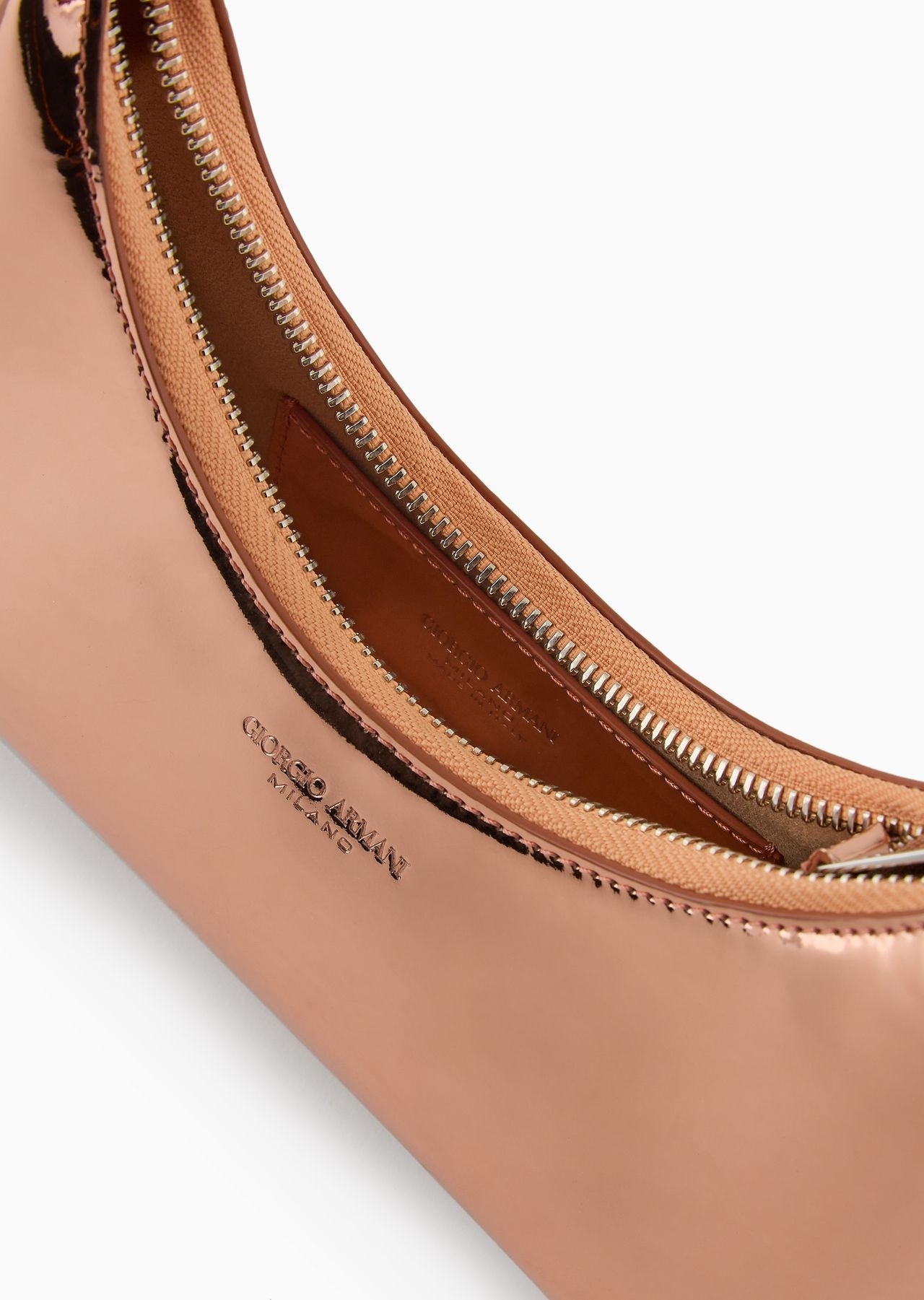 Lamé-leather la Prima mini hobo bag - 4