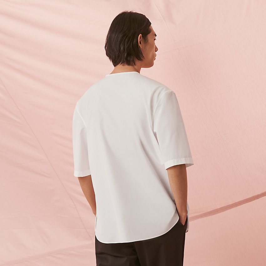 T-shirt with zipped V-neck - 2
