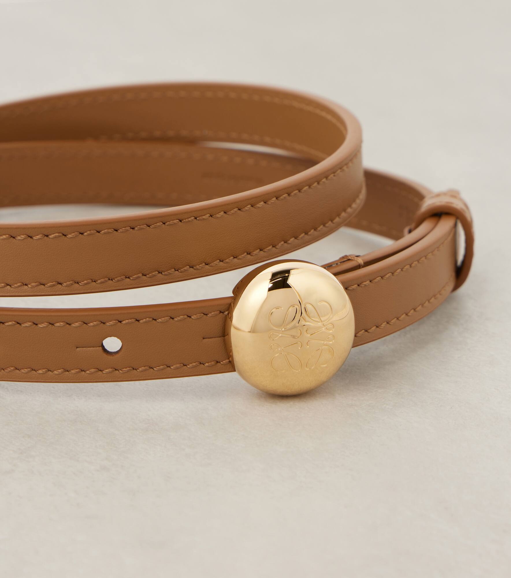 Pebble leather belt - 3