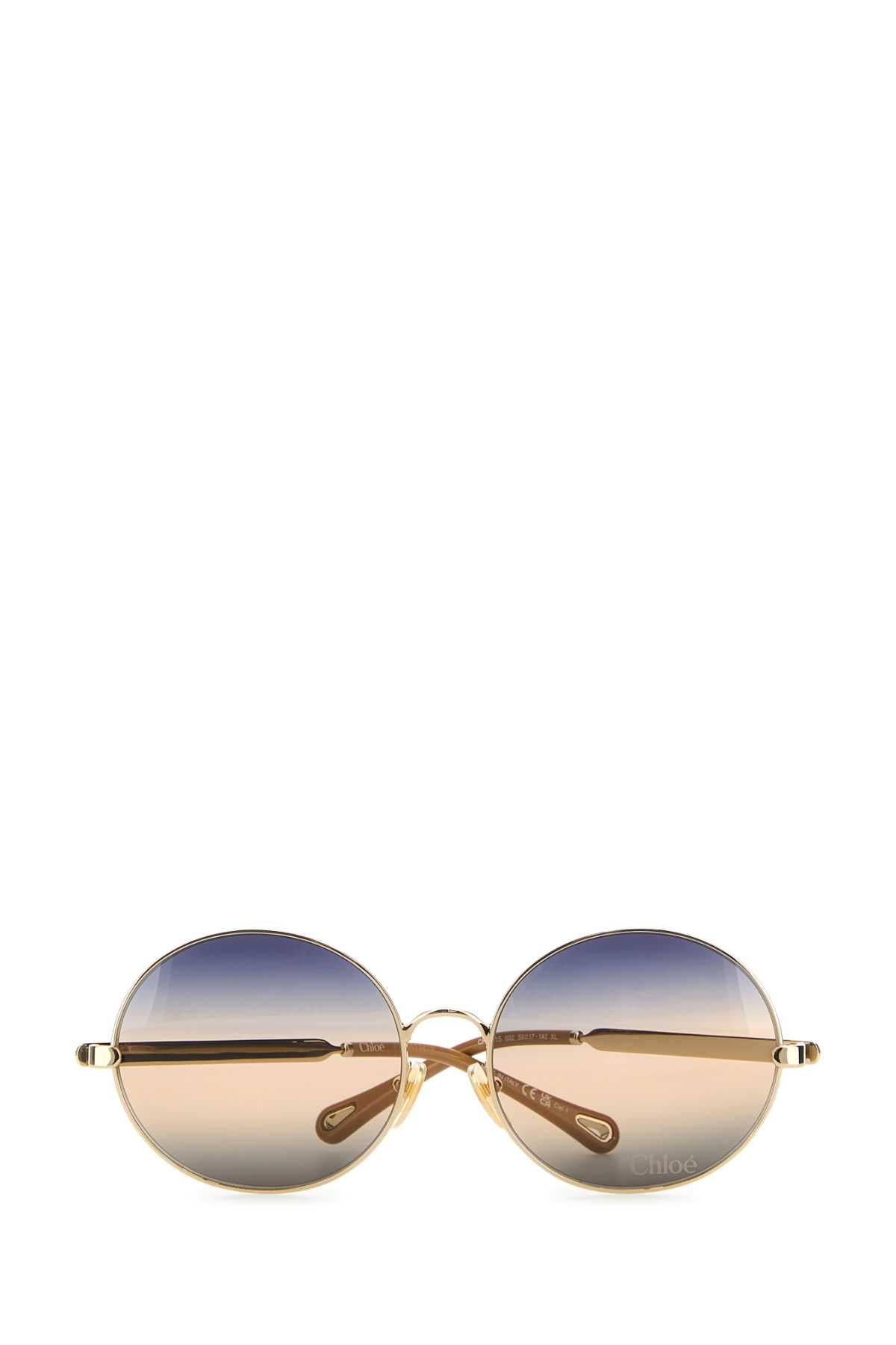 Chloe Women Gold Metal Salome Sunglasses - 2