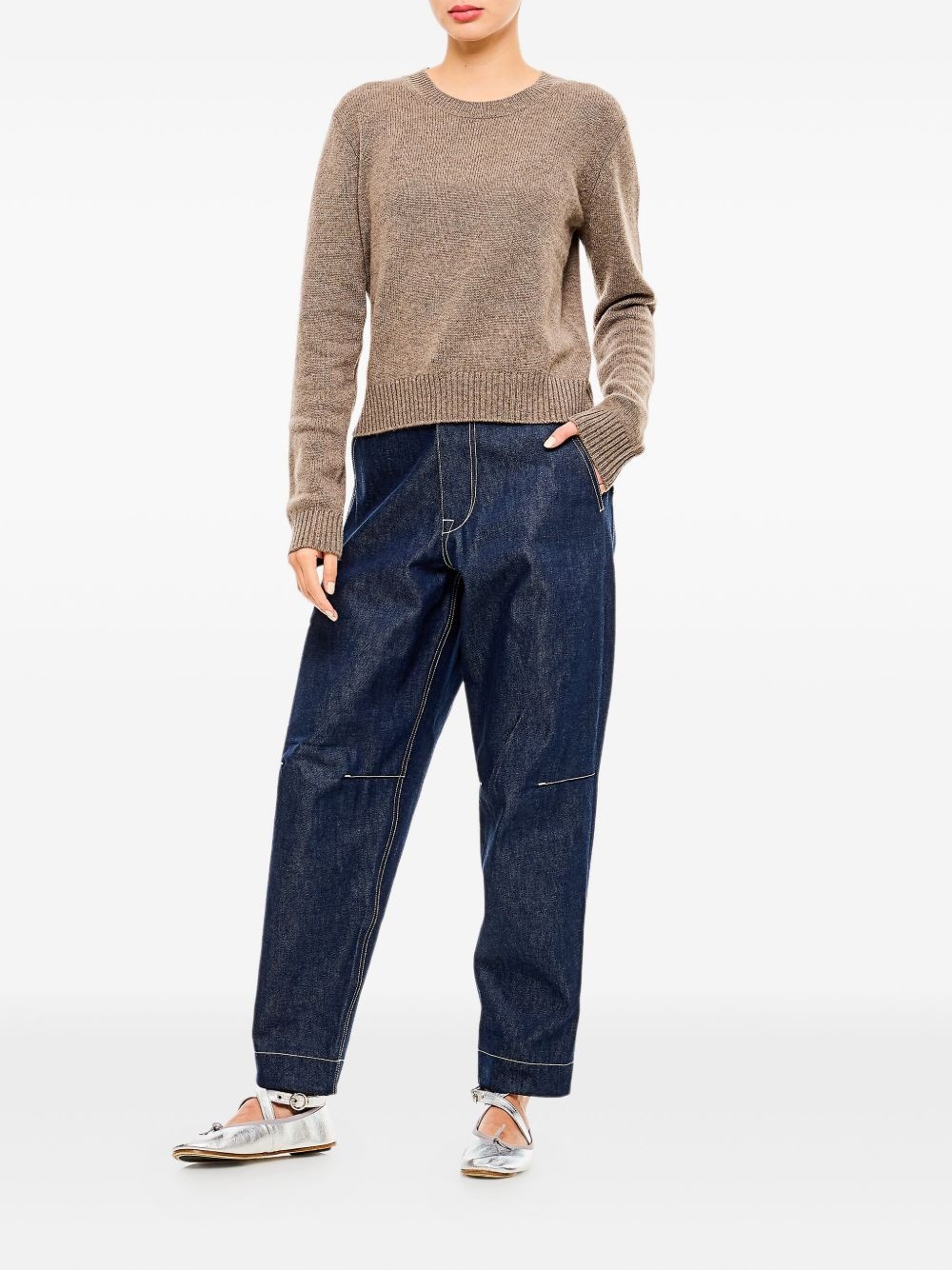 high-rise wide-leg jeans - 2