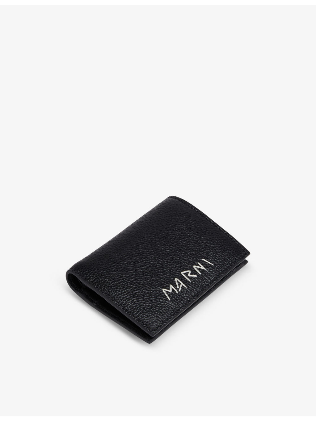 Brand-typography leather wallet - 2