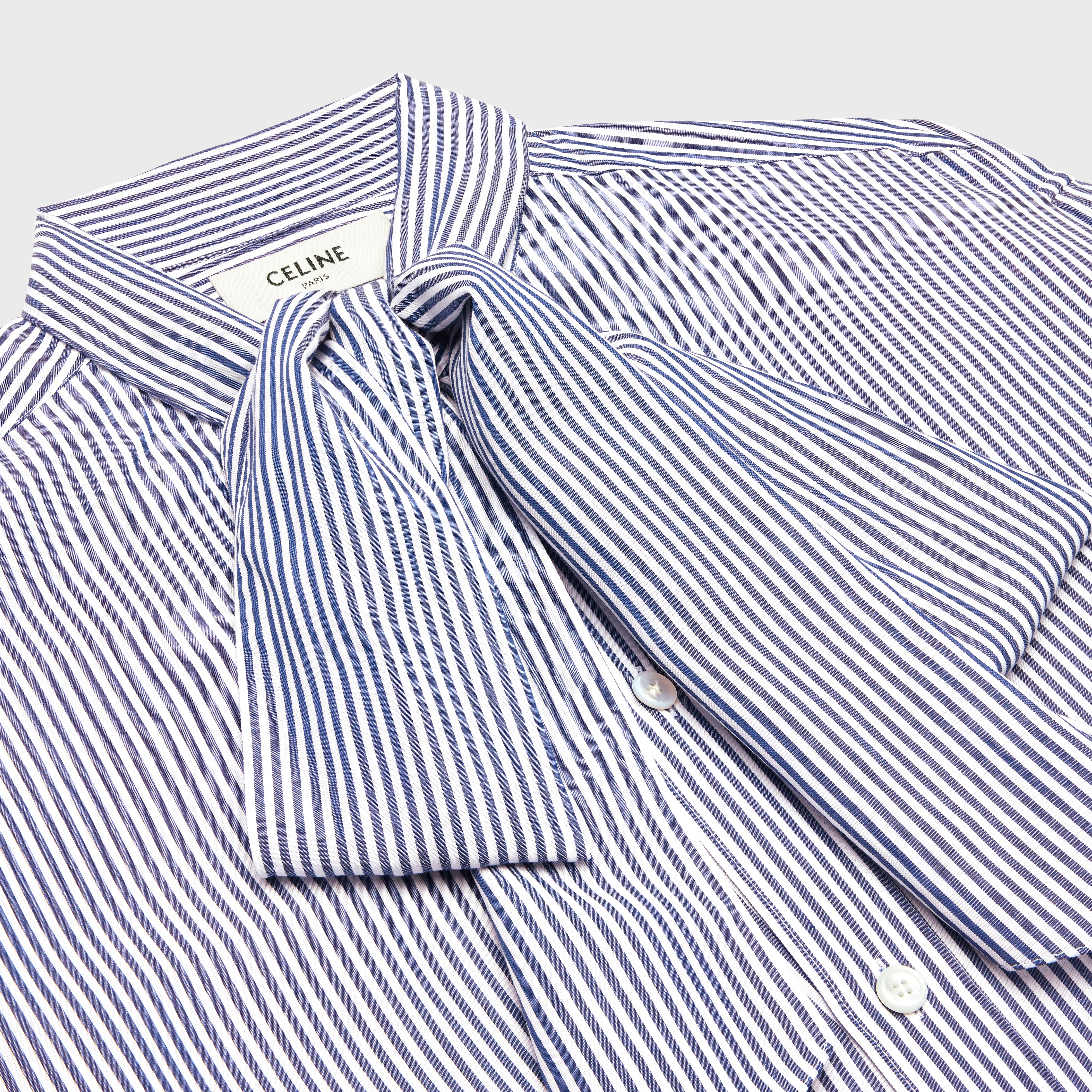 BOYFRIEND SHIRT IN STRIPED RAYON - 3