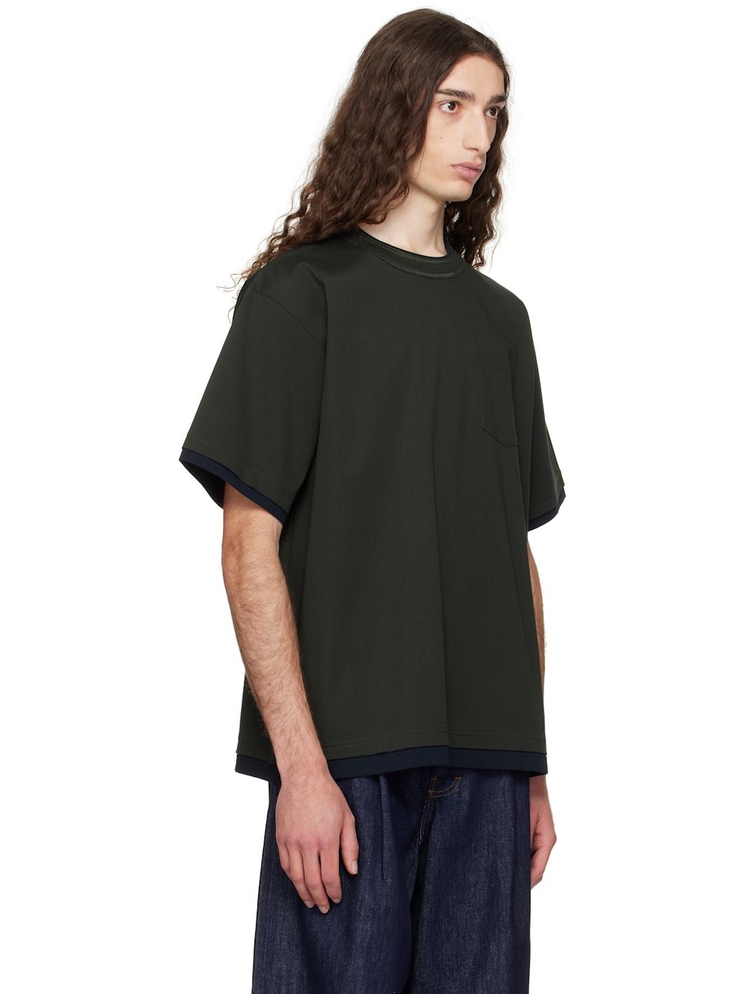 Green Cotton Jersey T-shirt - 2