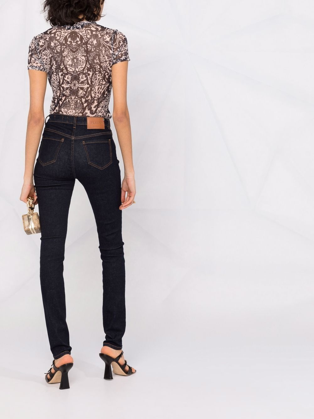 high-waisted skinny jeans - 4