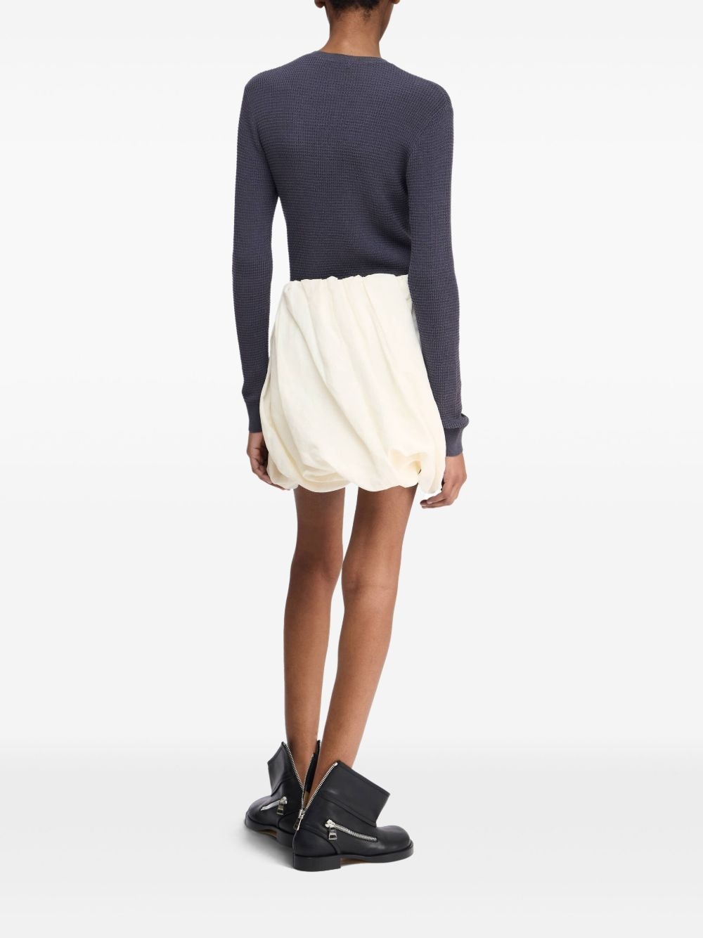 rolled mini skirt - 3