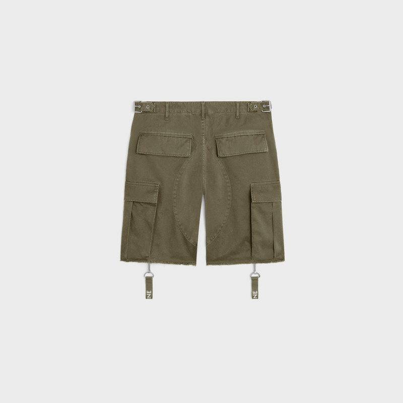 CELINE shorts with celine straps in cotton outlook