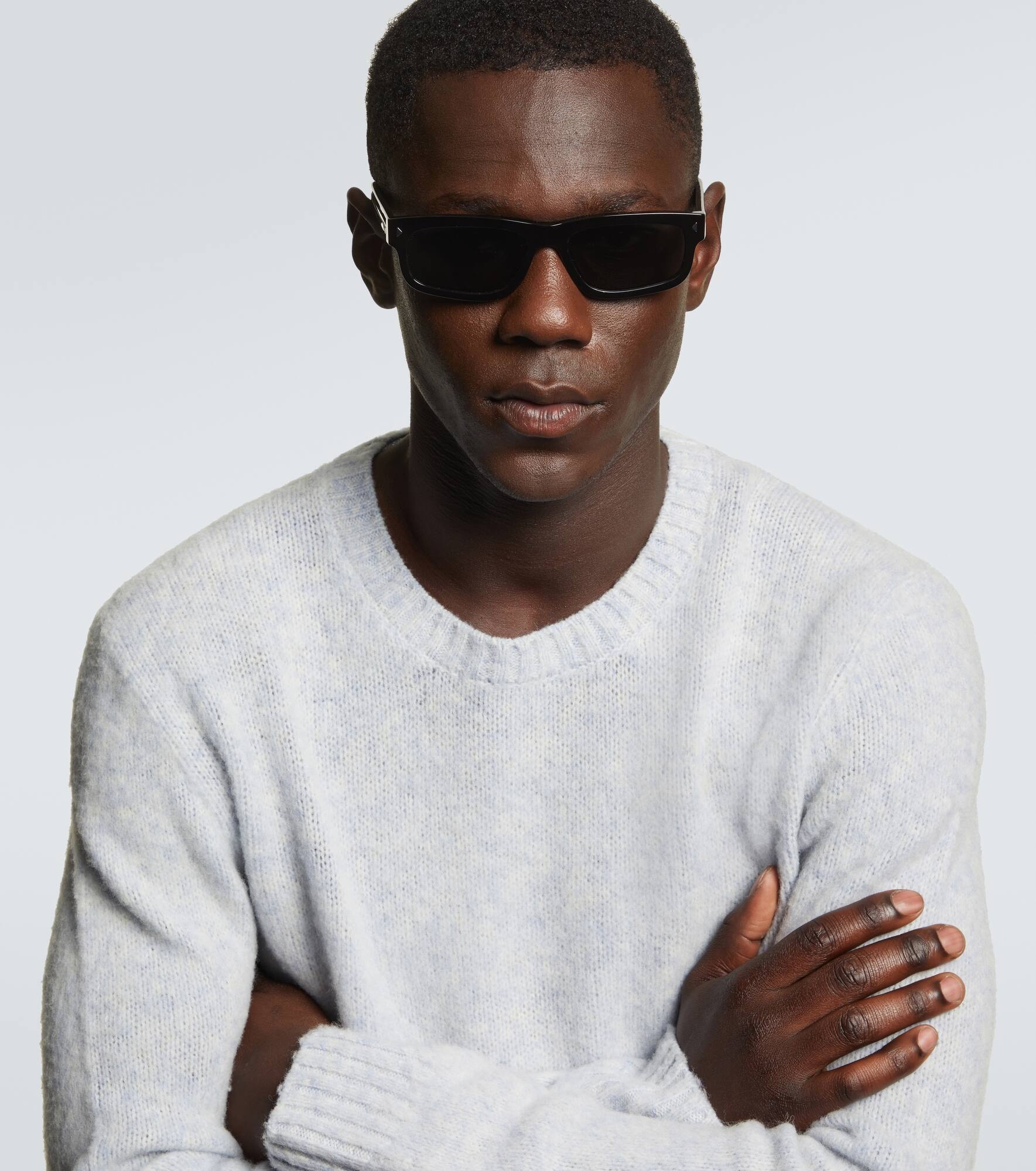Logo rectangular sunglasses - 3